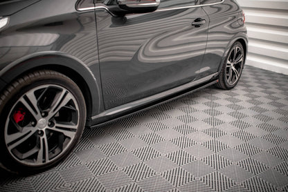 Seitenschweller Ansatz für Peugeot 208 GTi Mk1 Carbon Look