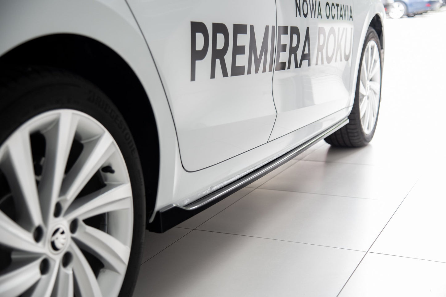 Seitenschweller Ansatz für V.1 für Skoda Octavia Mk4  Carbon Look