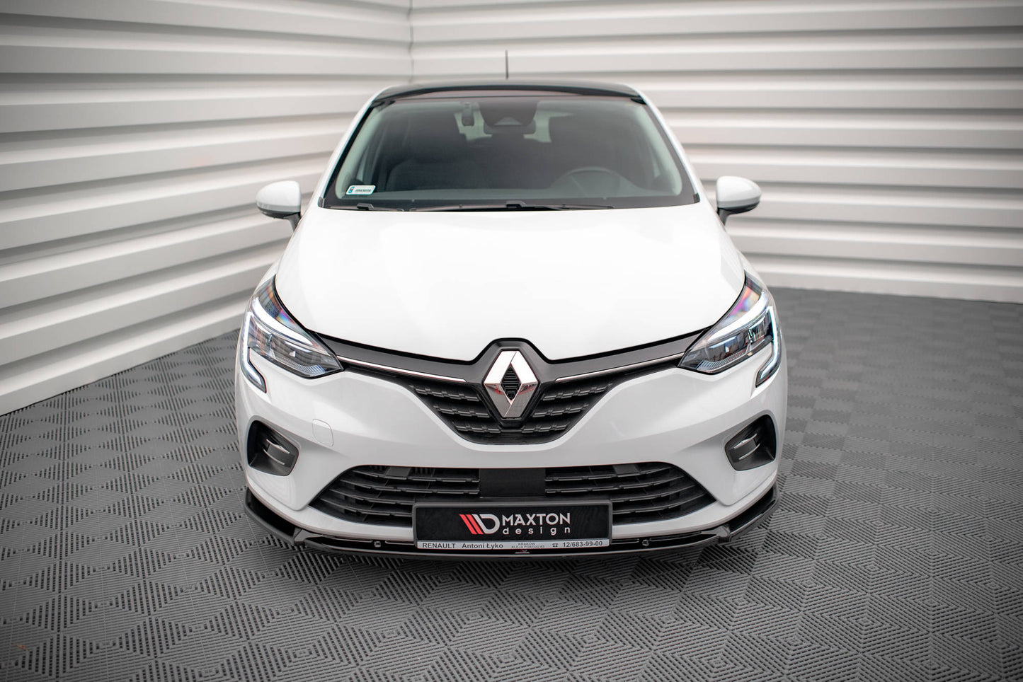 Front Ansatz V.2 für Renault Clio Mk5 Carbon Look