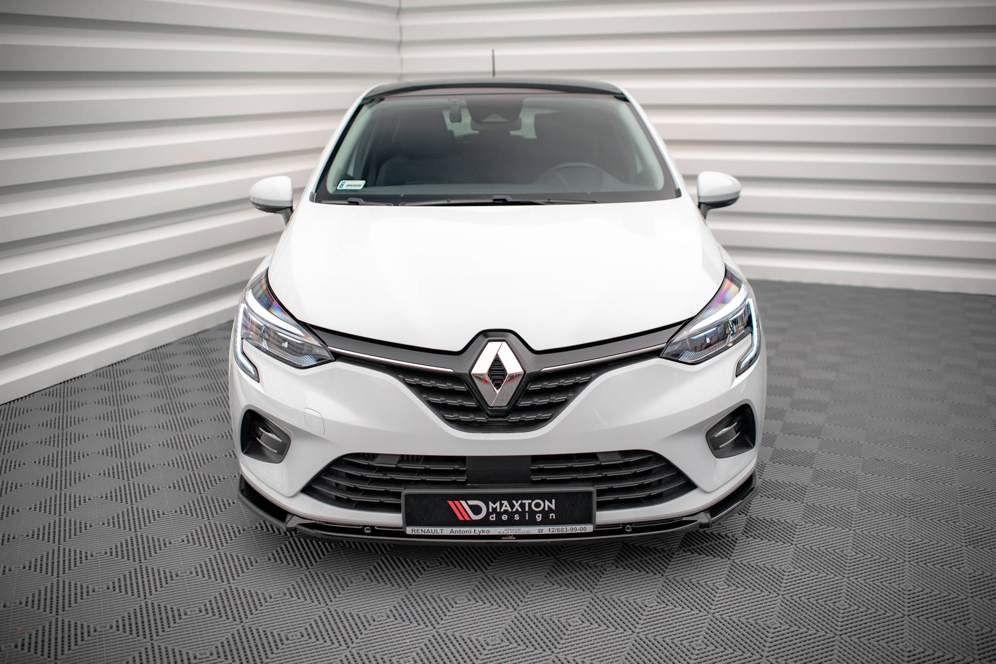 Front Ansatz V.2 für Renault Clio Mk5 Carbon Look