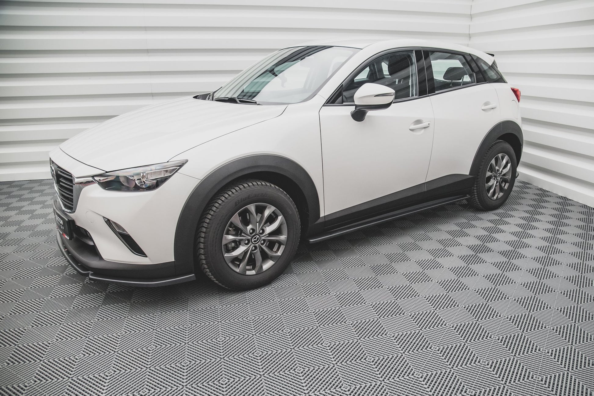 Seitenschweller Ansatz für Mazda CX-3 schwarz matt