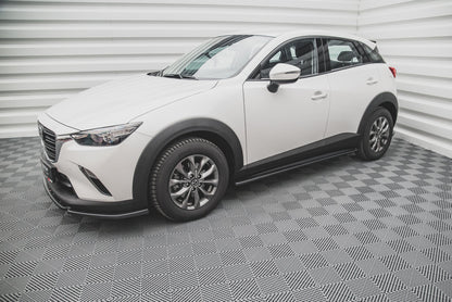 Seitenschweller Ansatz für Mazda CX-3 schwarz matt