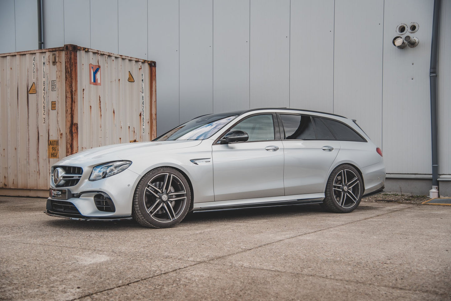 Seitenschweller Ansatz für Mercedes-Benz E63 AMG Kombi/Limousine S213/W213 schwarz matt