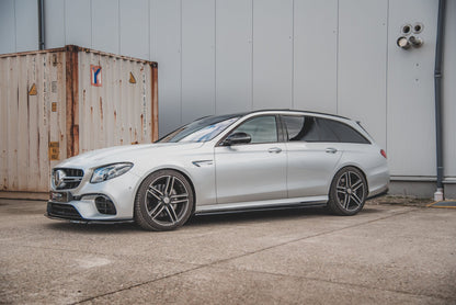 Seitenschweller Ansatz für Mercedes-Benz E63 AMG Kombi/Limousine S213/W213 Carbon Look