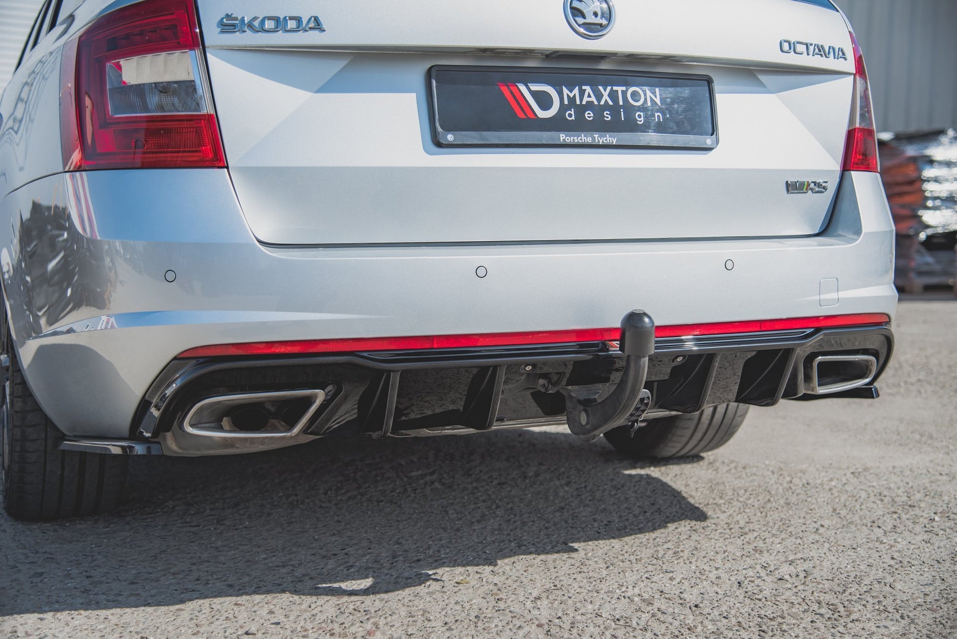Diffusor Heck Ansatz V.2 für Skoda Octavia RS Mk3 / Mk3 FL Hatchback / Kombi