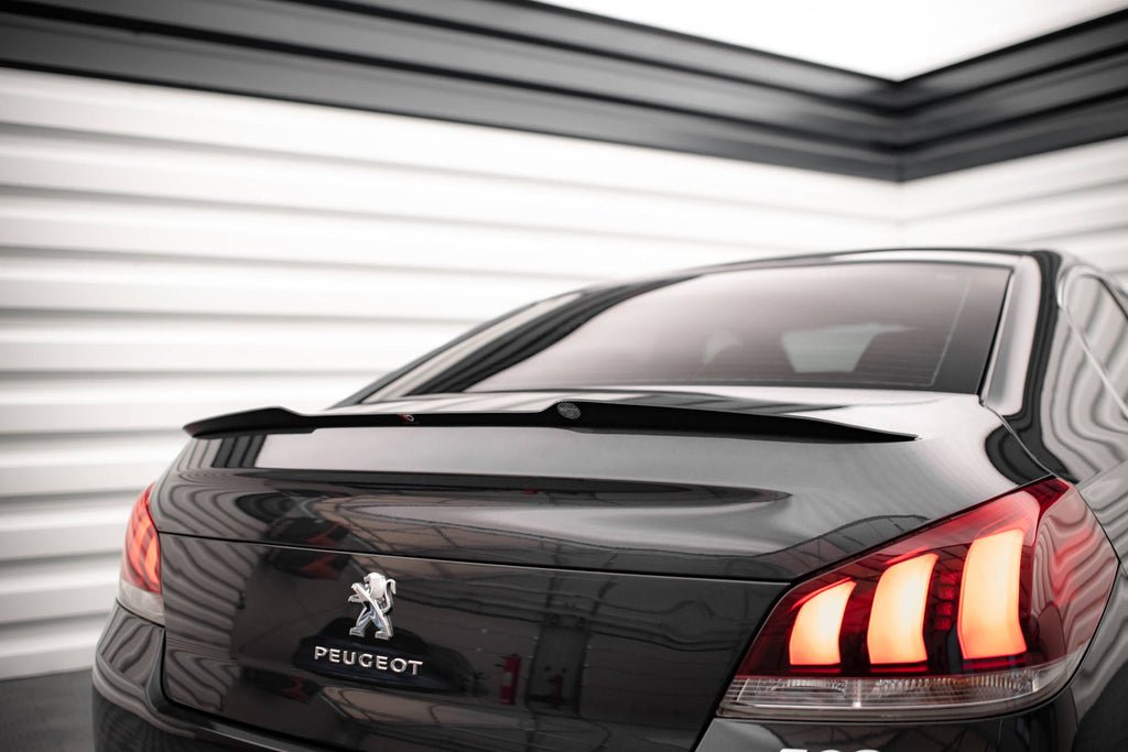Spoiler CAP für Peugeot 508 GT Mk1 Facelift schwarz matt