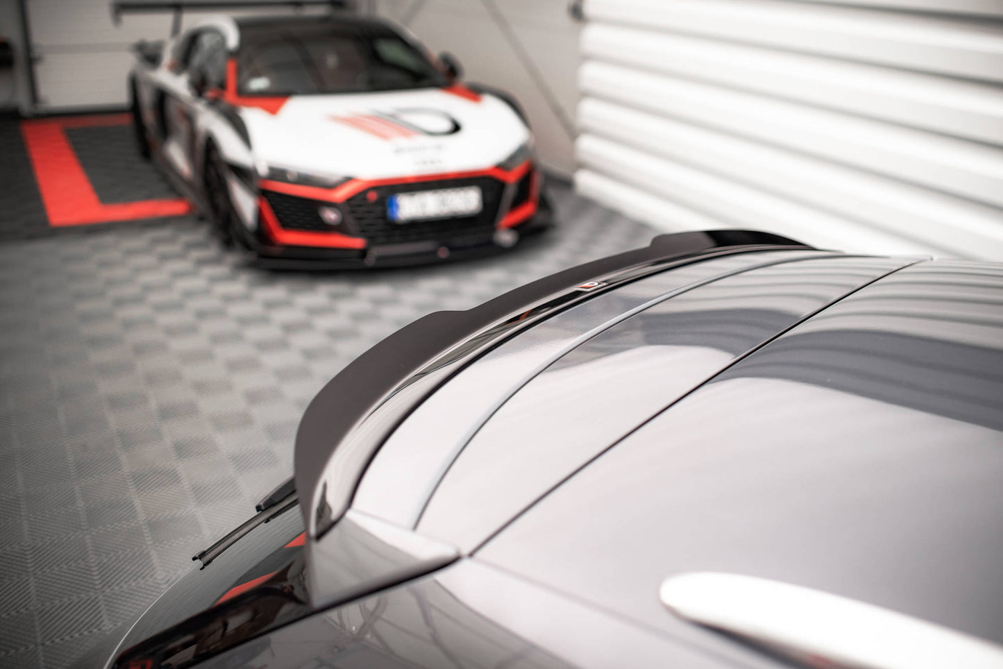Spoiler CAP für Seat Leon FR Sportstourer Mk3 schwarz Hochglanz