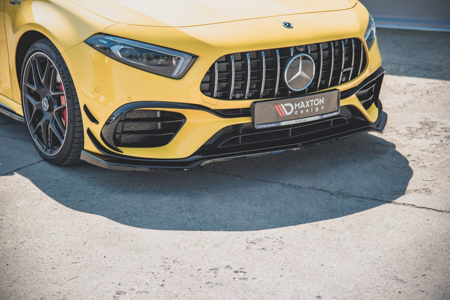 Front Ansatz V.1 für Mercedes-AMG A 45 S W177 schwarz Hochglanz