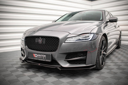 Front Ansatz V.1 für Jaguar XF R-Sport Mk2 schwarz matt