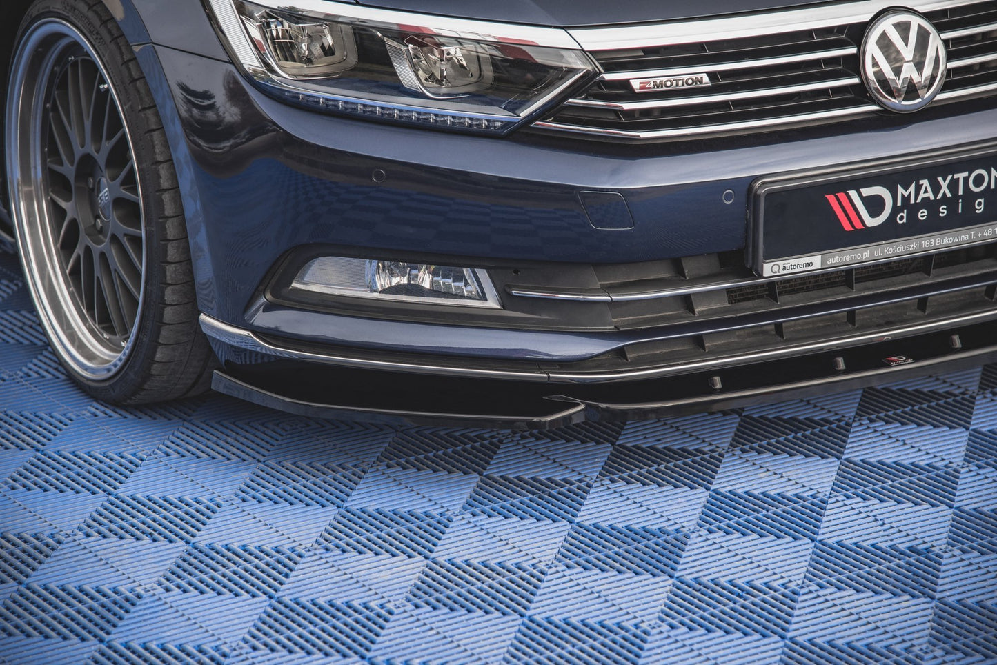 Front Ansatz V.1 für Volkswagen Passat B8 schwarz matt