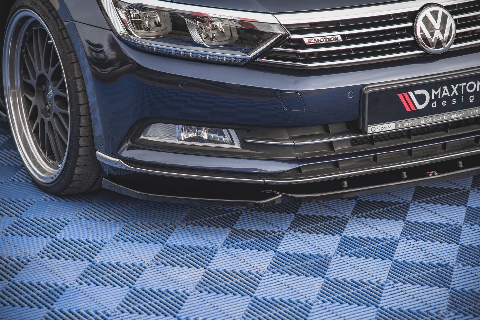 Front Ansatz V.1 für Volkswagen Passat B8 schwarz matt