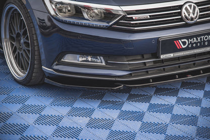 Front Ansatz V.1 für Volkswagen Passat B8 schwarz matt