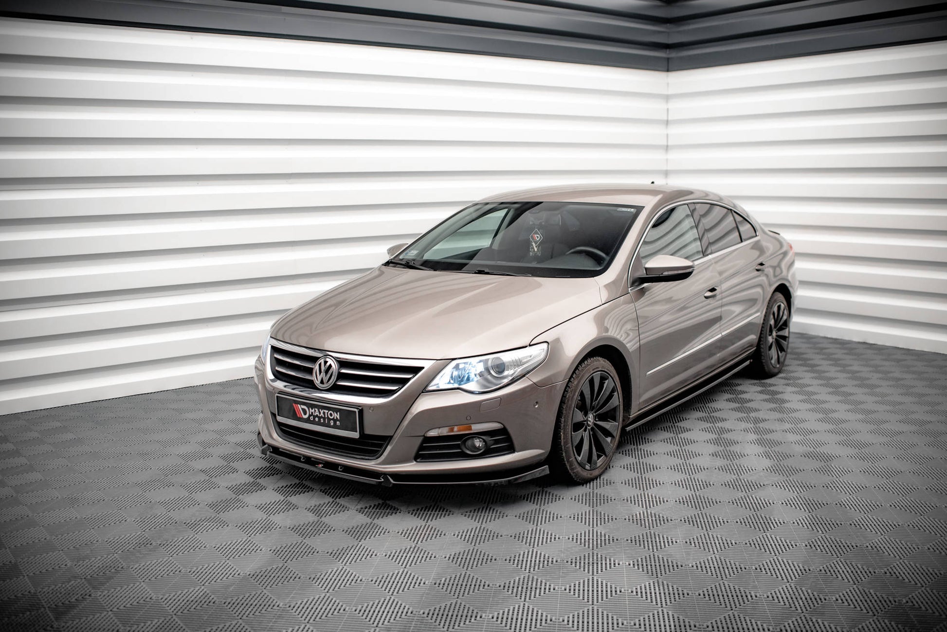 Seitenschweller Ansatz für V.2 für Volkswagen Passat CC schwarz Hochglanz