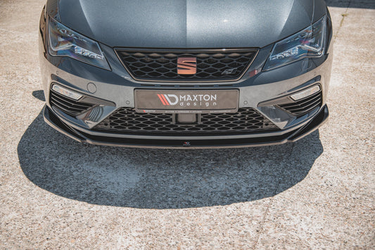 Front Ansatz V.5 für Seat Leon Cupra / FR Mk3 FL Carbon Look