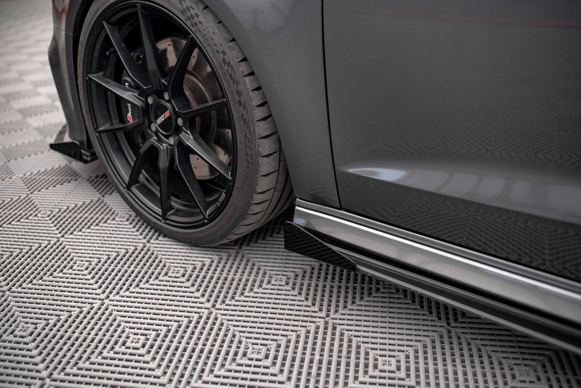 Side Flaps Audi S3 Sportback 8V Facelift schwarz Hochglanz