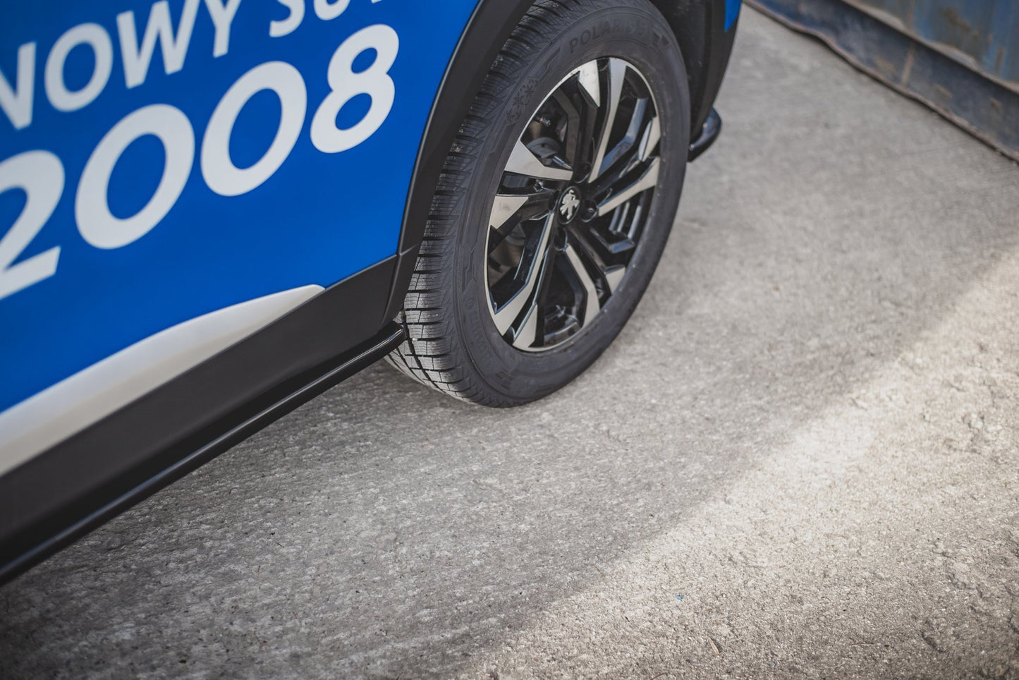 Seitenschweller Ansatz für Peugeot 2008 Mk2 schwarz matt