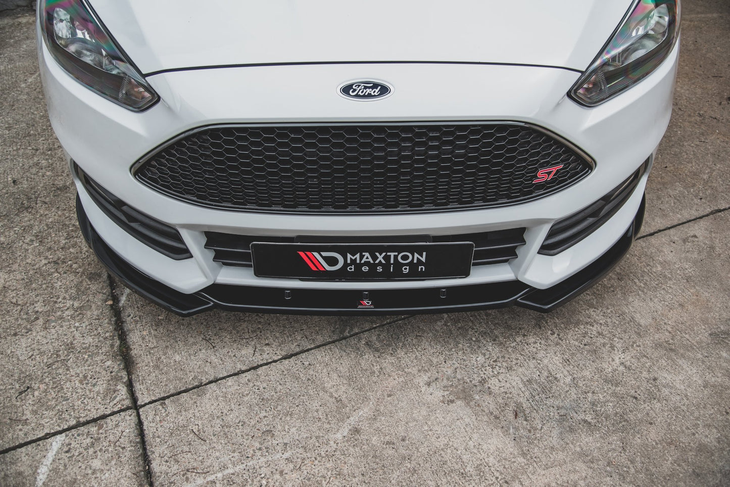 Front Ansatz V.5 für Ford Focus ST Mk3 Facelift Carbon Look