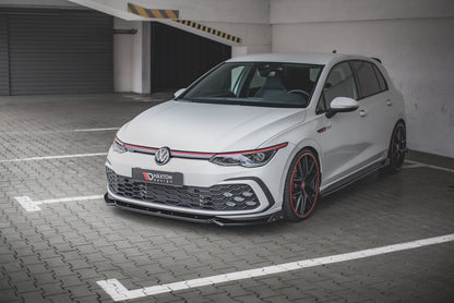 Front Ansatz +Flaps für V.2 Volkswagen Golf 8 GTI