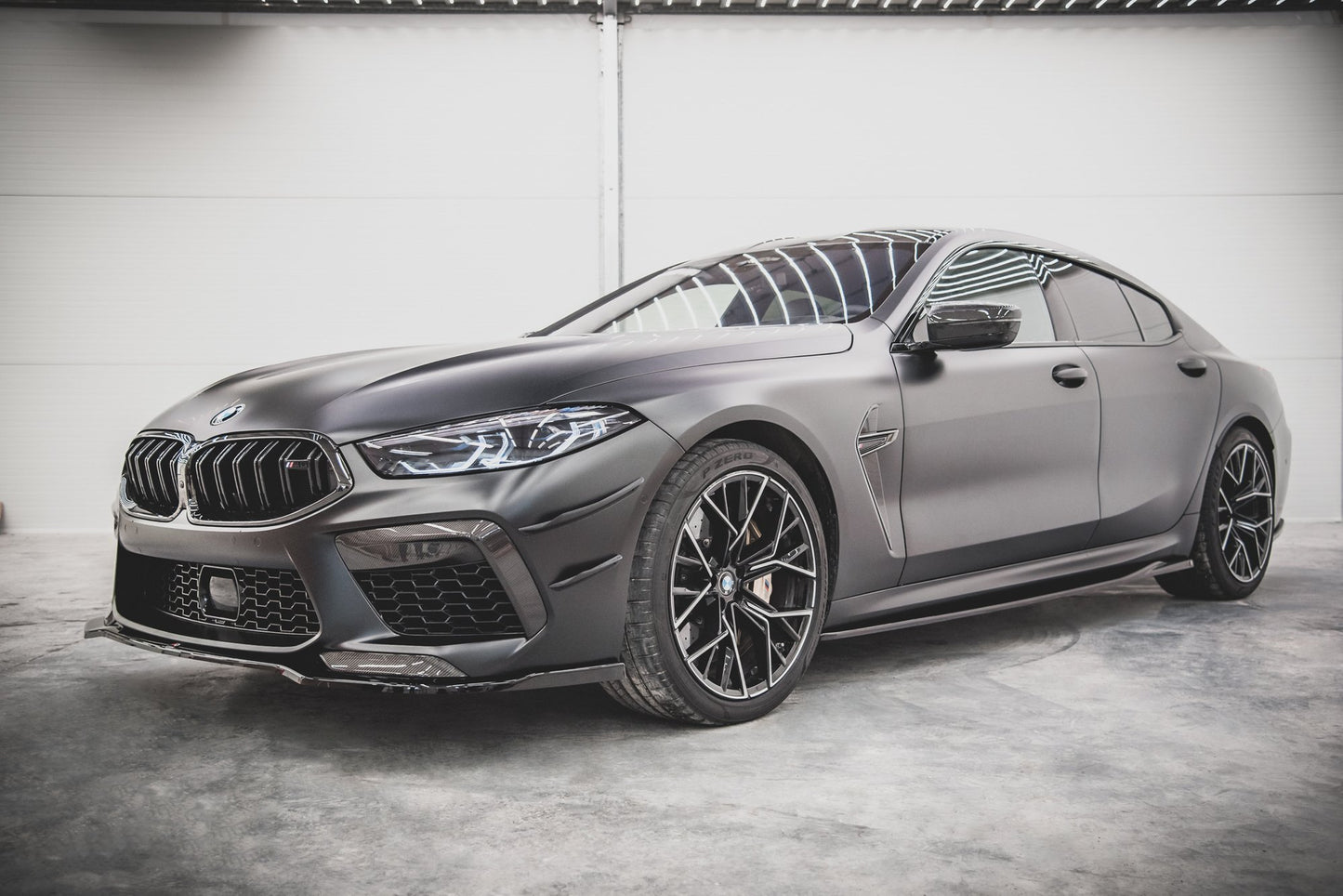 Seitenschweller Ansatz für V.2 für BMW M8 Gran Coupe F93 / 8 Gran Coupe M-Paket G16 schwarz matt