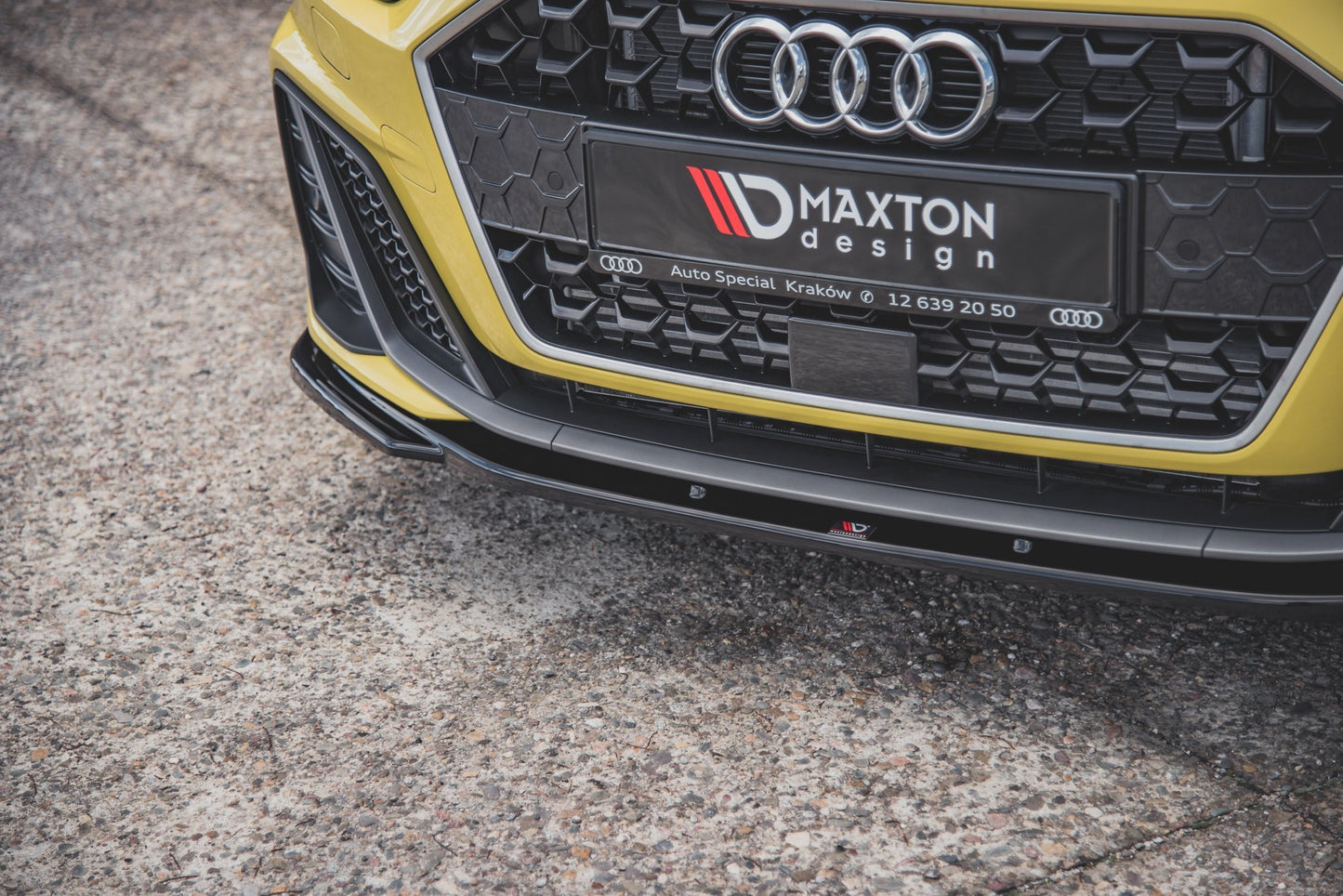 Front Ansatz V.2 für Audi A1 S-Line GB schwarz matt