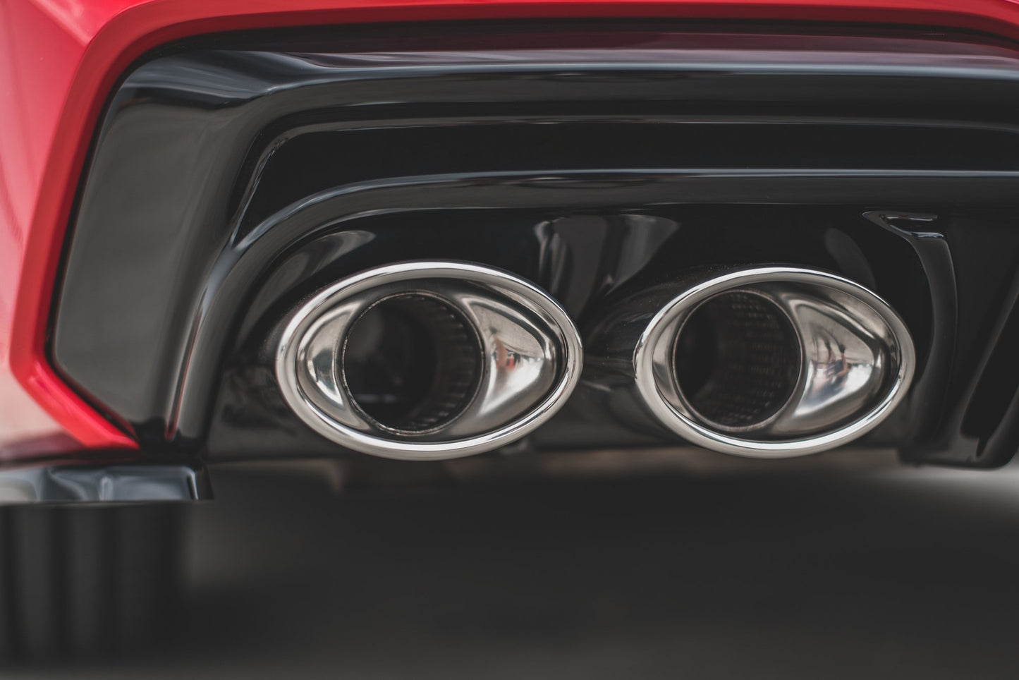 Diffusor Heck Ansatz für + Endschalldampfer Sportauspuff Attrappe Audi A7 C8 S-Line