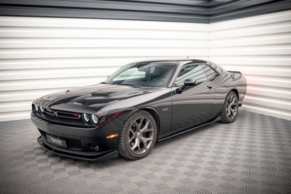 Seitenschweller Ansatz für Dodge Challenger RT Mk3 Facelift schwarz matt