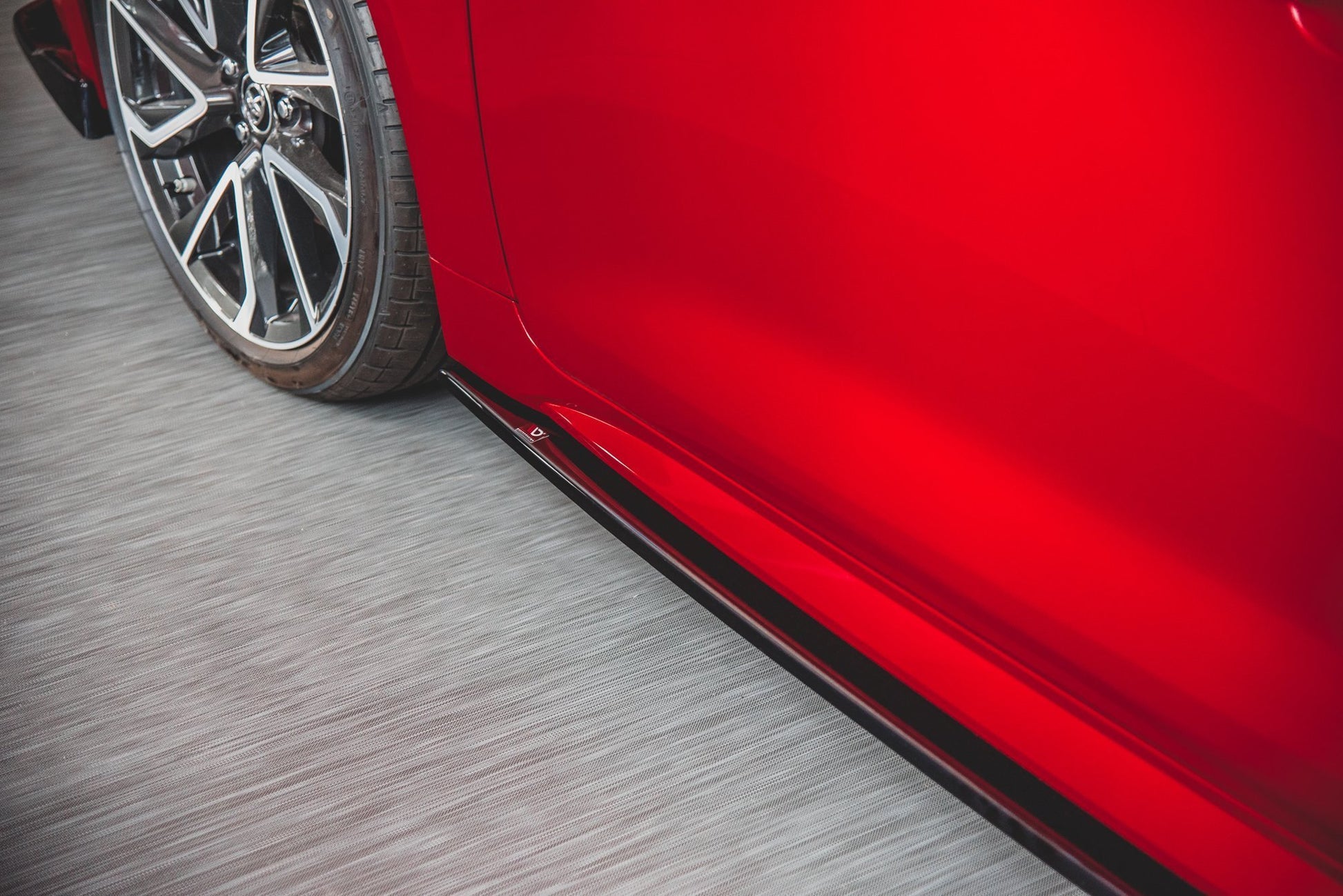 Seitenschweller Ansatz für Toyota Corolla XII Hatchback schwarz matt