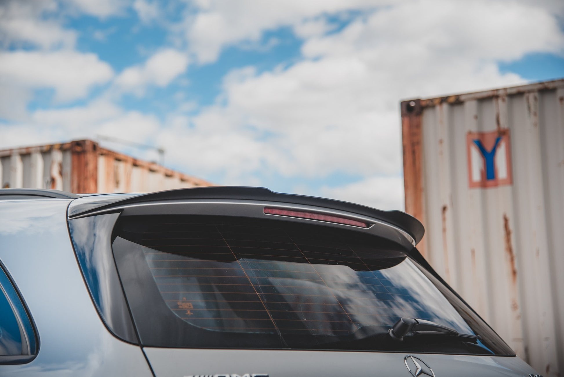 Spoiler CAP für Mercedes-Benz E63 AMG Kombi S213 schwarz matt