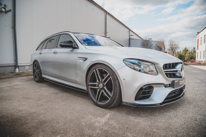 Seitenschweller Ansatz für Mercedes-Benz E63 AMG Kombi/Limousine S213/W213 Carbon Look