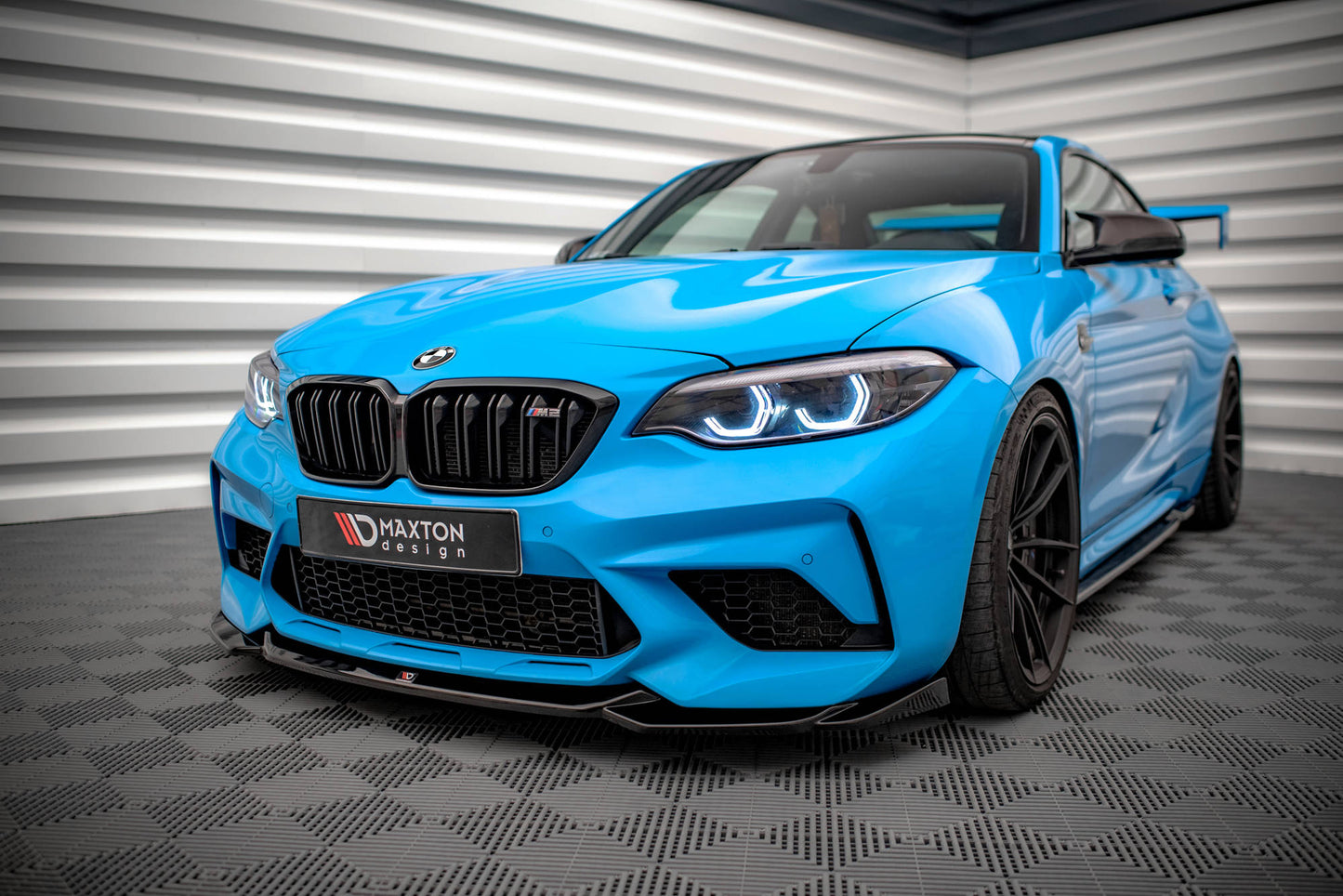 Front Ansatz V.1 für BMW M2 Competition F87 schwarz Hochglanz