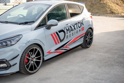 Seitenschweller Ansatz für V.2 für Ford Fiesta Mk8 ST / ST-Line Carbon Look