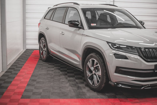 Seitenschweller Ansatz für Skoda Kodiaq Mk1 Sportline/RS Carbon Look