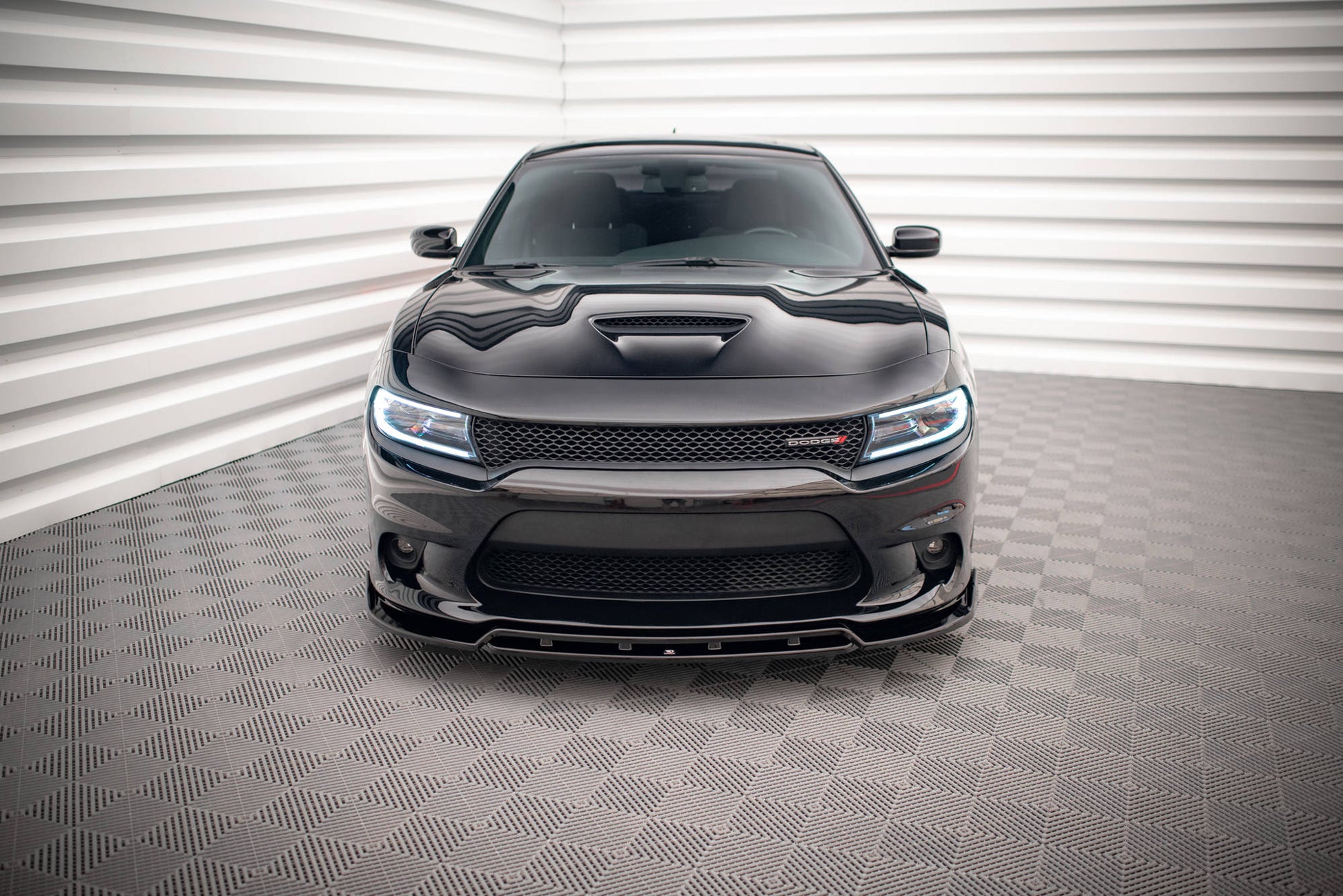 Front Ansatz V.1 für Dodge Charger SRT Mk7 Facelift Carbon Look