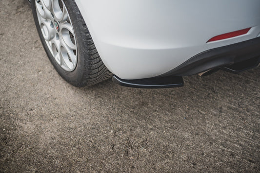 Heck Ansatz Flaps Diffusor V.1 für Alfa Romeo Giulietta  schwarz matt