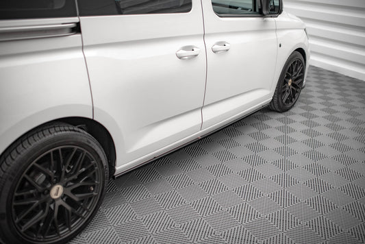 Seitenschweller Ansatz für Volkswagen Caddy Mk5 schwarz matt