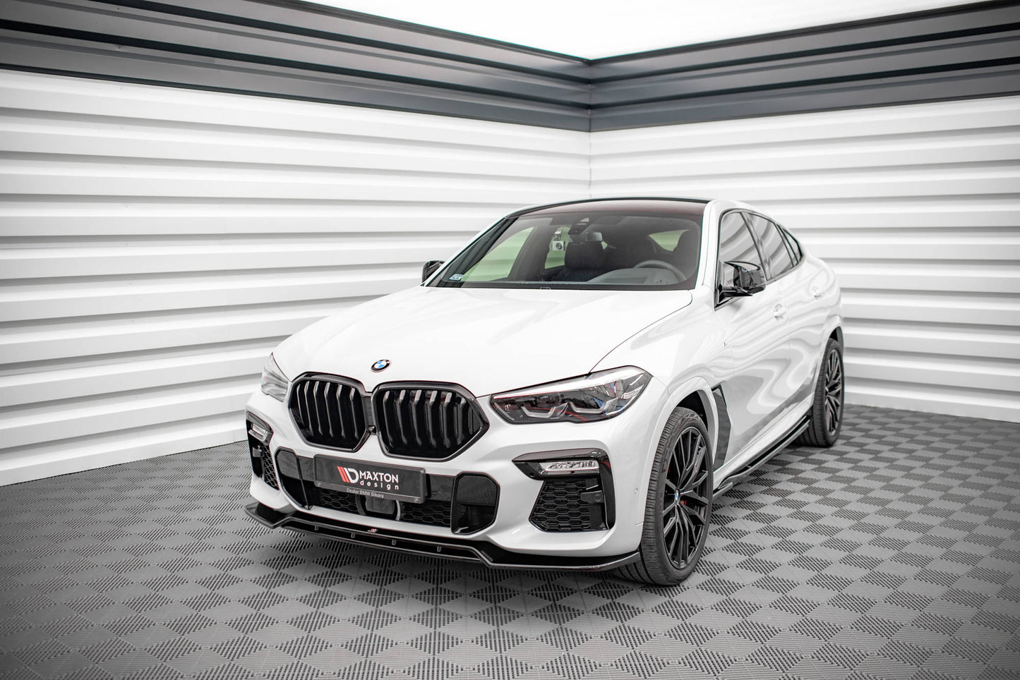 Front Ansatz V.2 für BMW X6 M-Paket G06 schwarz matt