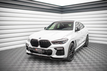Front Ansatz V.2 für BMW X6 M-Paket G06 schwarz matt
