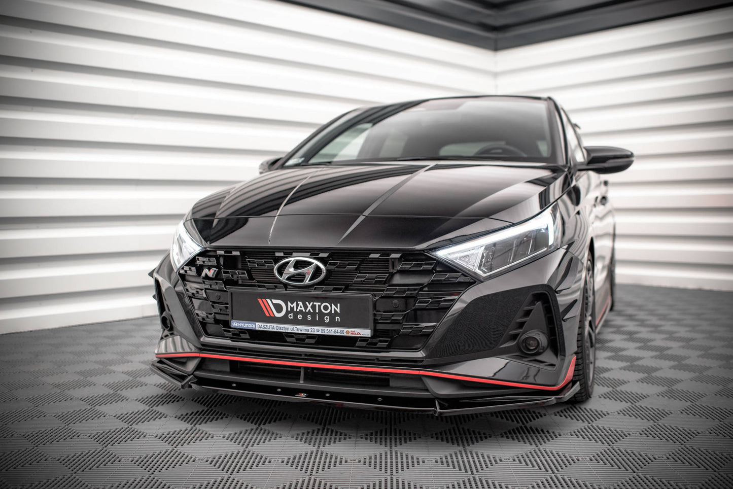 Front Ansatz V.2 für Hyundai I20 N Mk3 schwarz matt