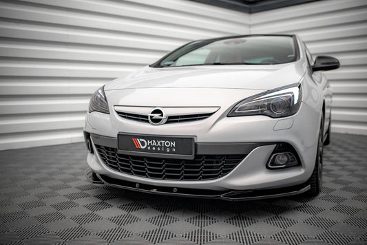 Front Ansatz V.1 für Opel Astra GTC OPC-Line J schwarz Hochglanz