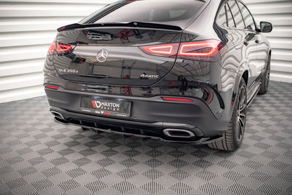 Mittlerer Diffusor Heck Ansatz DTM Look für Mercedes-Benz GLE Coupe AMG-Line C167 schwarz matt