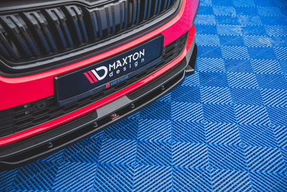 Front Ansatz V.1 für Skoda Kamiq schwarz matt