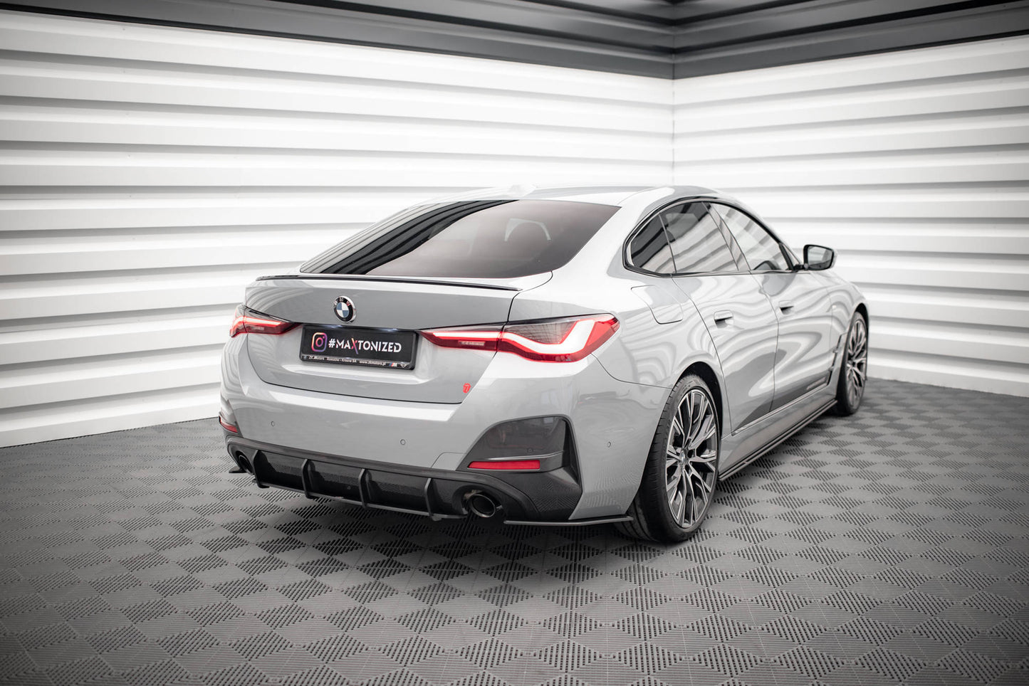 Street Pro Heck Ansatz Flaps Diffusor für BMW 4er Gran Coupe M-Paket G26