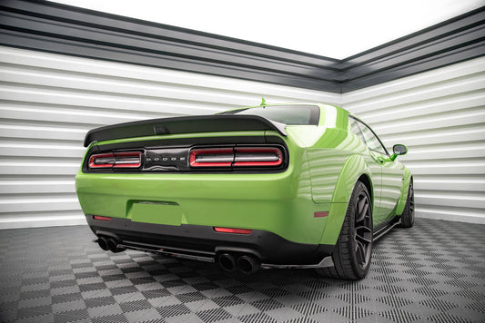 Heck Ansatz Flaps Diffusor für Dodge Challenger SRT Hellcat Mk3 Carbon Look