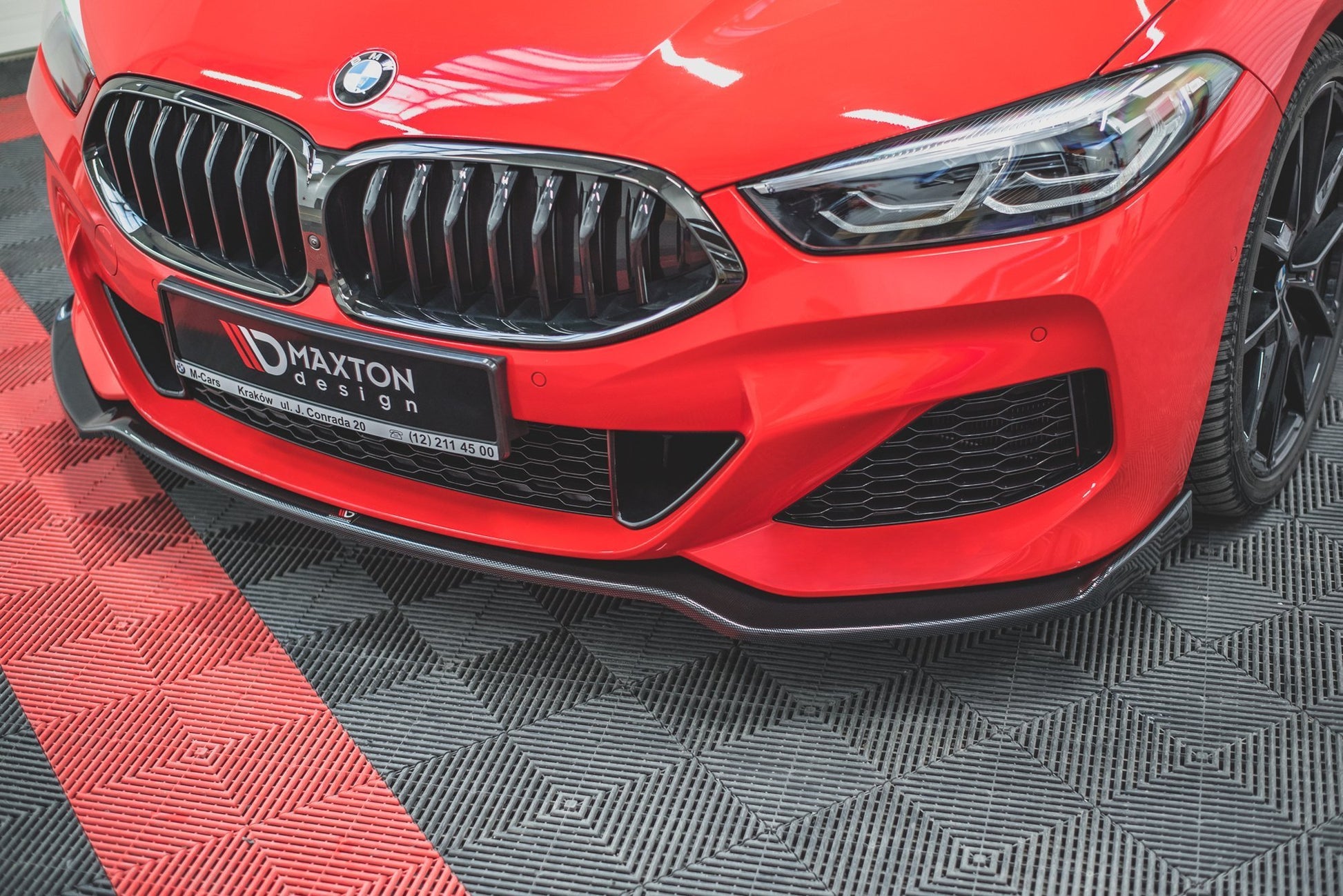 Front Ansatz V.2 für BMW 8 Coupe G15 / 8 Gran Coupe M Paket G16 schwarz matt
