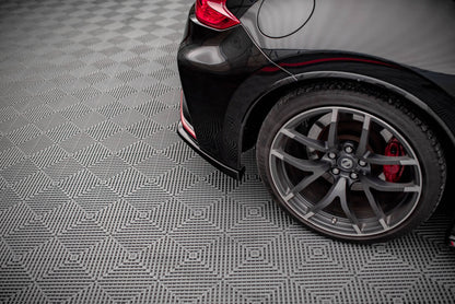 Heck Ansatz Flaps Diffusor für Nissan 370Z Nismo Facelift Carbon Look