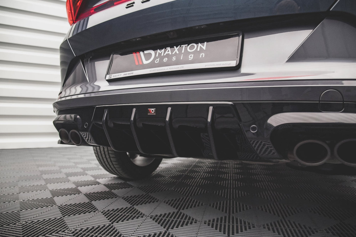 Diffusor Heck Ansatz V.1 für Cupra Formentor Carbon Look