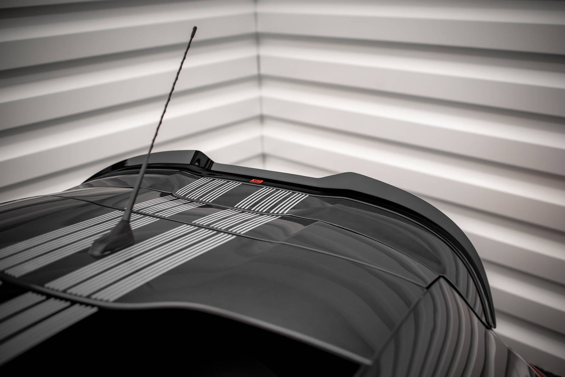Spoiler CAP für Peugeot 208 GTi Mk1 schwarz matt