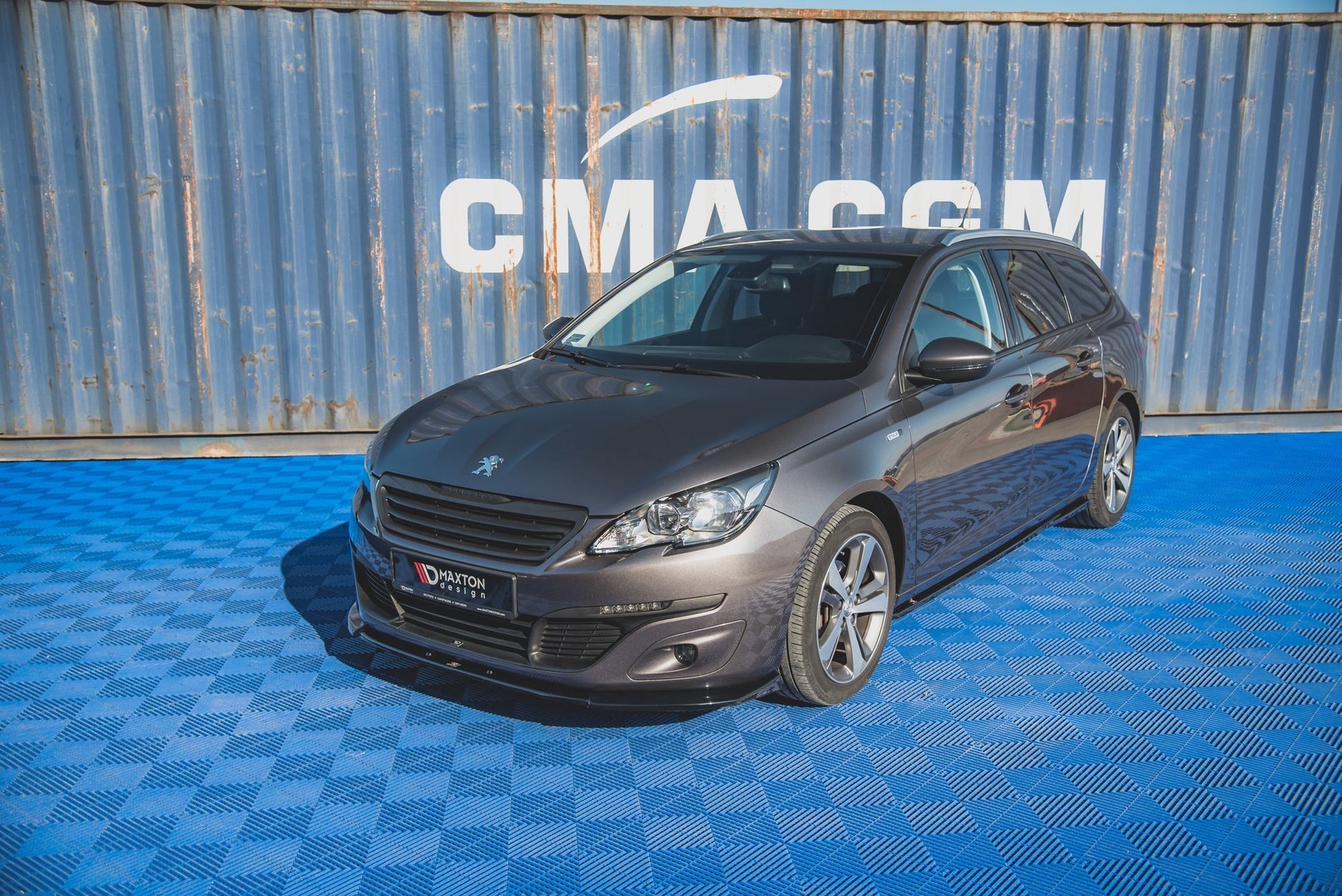 Front Ansatz V.2 für Peugeot 308 Mk2 Facelift Carbon Look