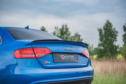 Spoiler CAP für Audi A4 / A4 S-Line B8 / B8 FL Limousine schwarz matt