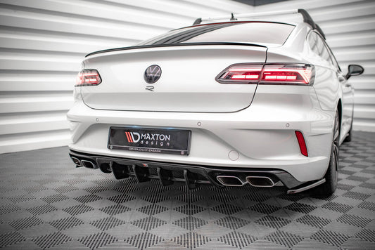 Diffusor Heck Ansatz für Volkswagen Arteon R Carbon Look